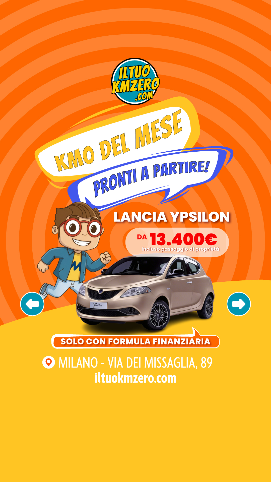 Promo Lancia Ypsilon KMZERO