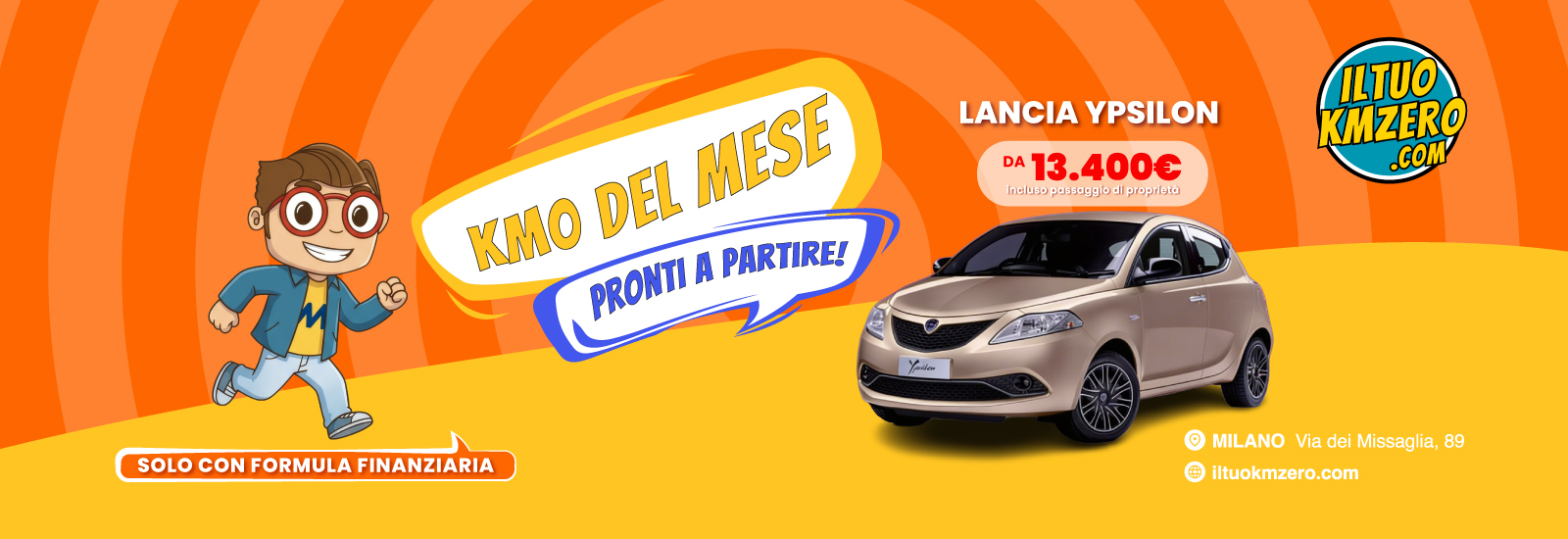 Promo Lancia Ypsilon KMZERO