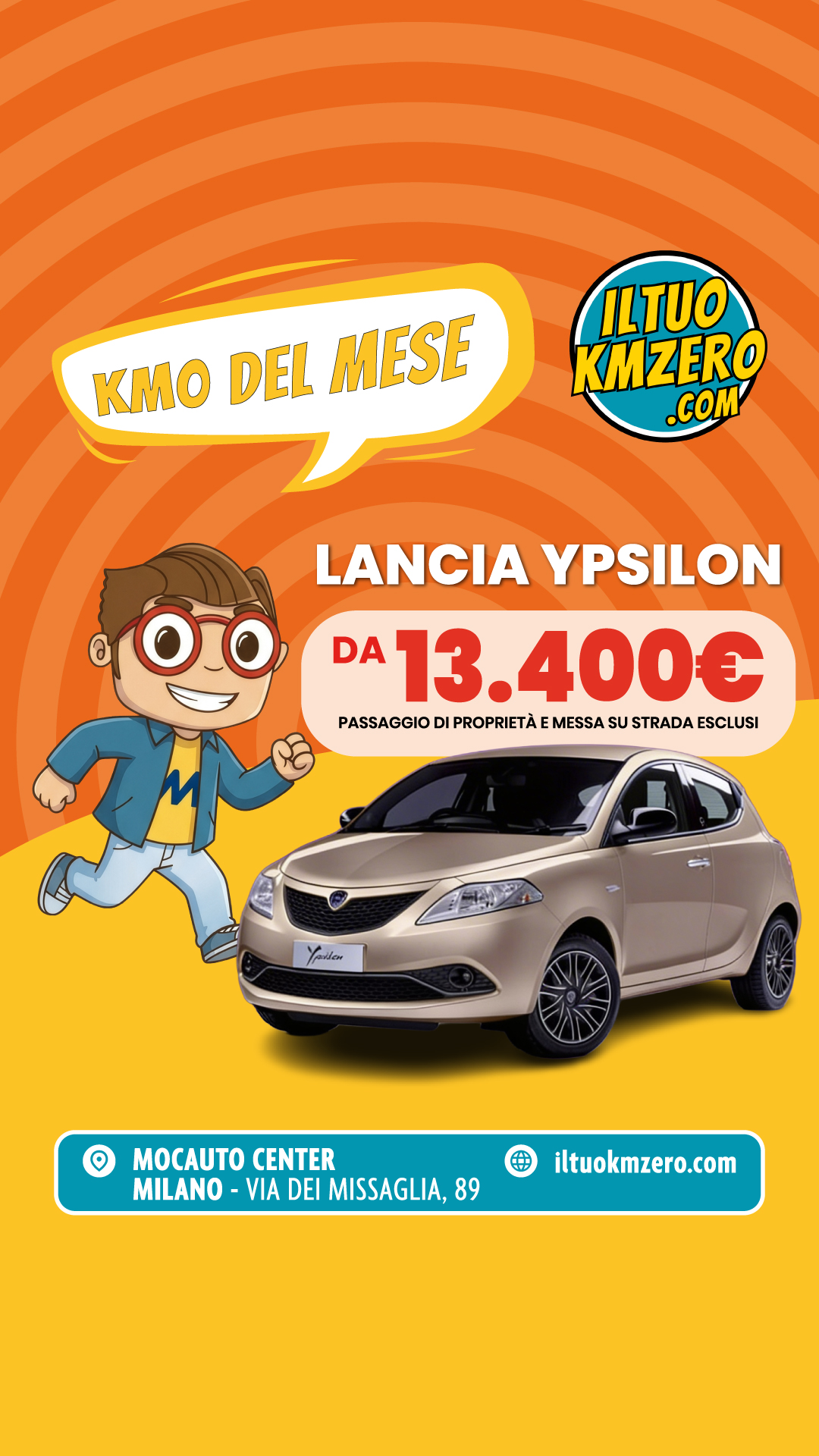 Promo Lancia Ypsilon KMZERO