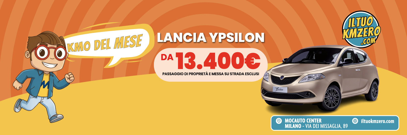Promo Lancia Ypsilon KMZERO